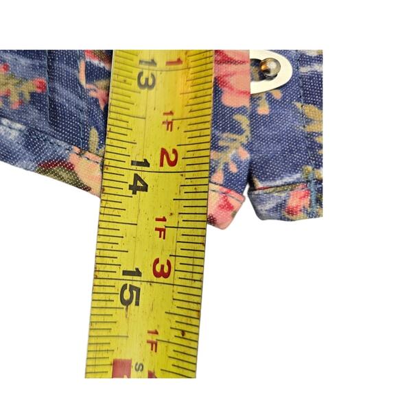 Alivila.Y Fashion Womens Vintage Floral Denim Overbust Corset Bustier Top XL - Picture 15 of 16